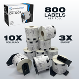 SHINRATECH Compatible DK-1209 Address, Barcode, & Drinks (1.1" X 2.4”) Replacement Labels, Compatible with Brother QL Label Printers - 10 Rolls Package