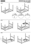 VEDDHA V3C - 6 GPU Mining Rig Frame