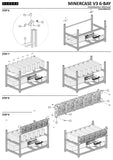 VEDDHA V3C - 6 GPU Mining Rig Frame